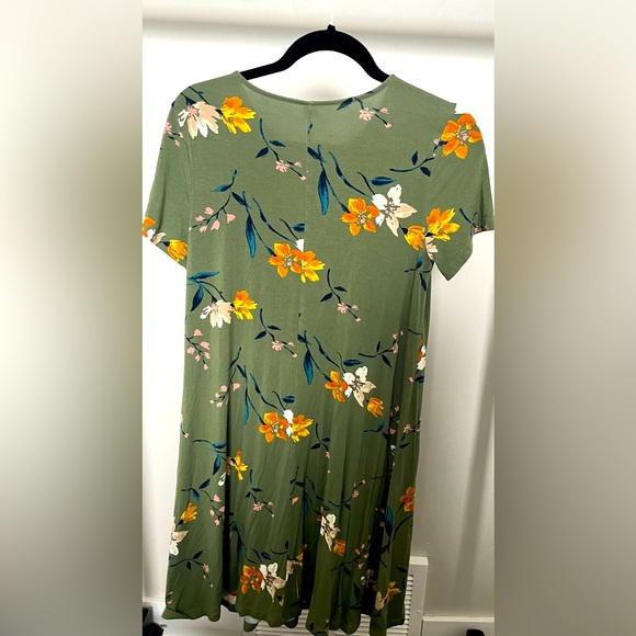 Old Navy Shift Dress | Green Floral Print | Size M - Picture 4 of 4
